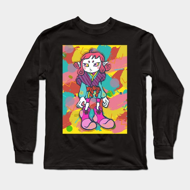 Yokai Long Sleeve T-Shirt by miacomart